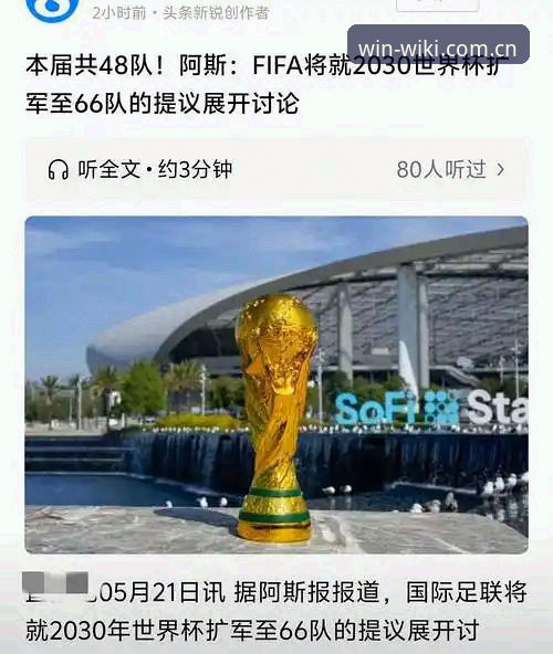 2030世界杯扩军至66队深度评测：中国男足能否迎来赢家时刻？